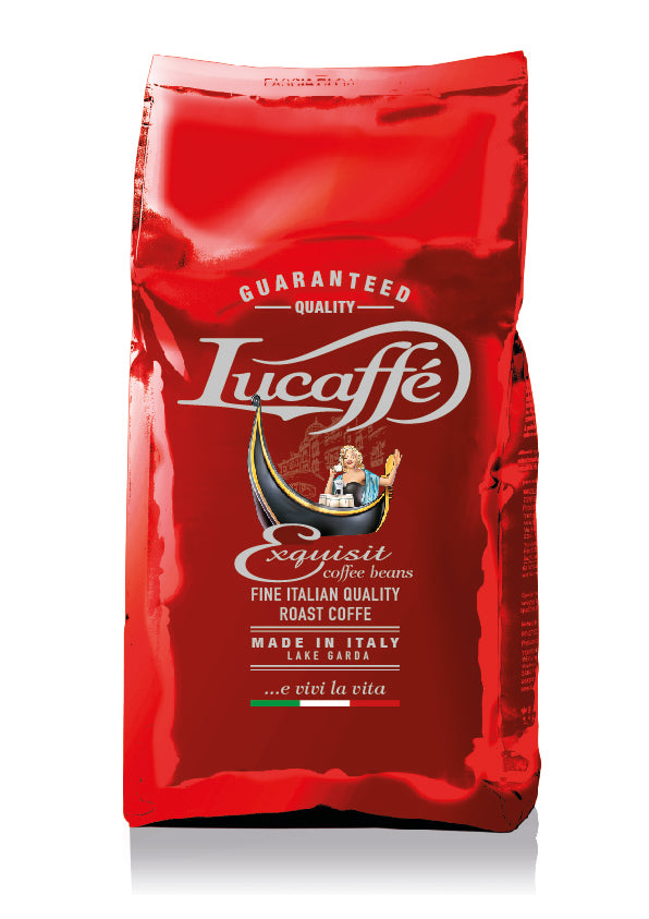 Frontansicht der Verpackung von Lucaffè EXQUISIT.