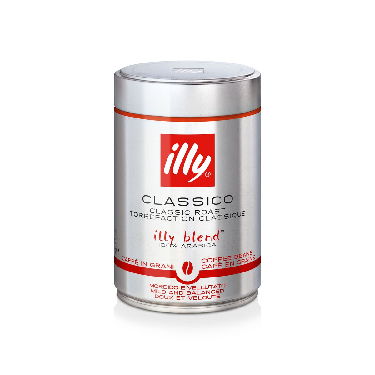 Frontansicht der Verpackung von illy Classico.