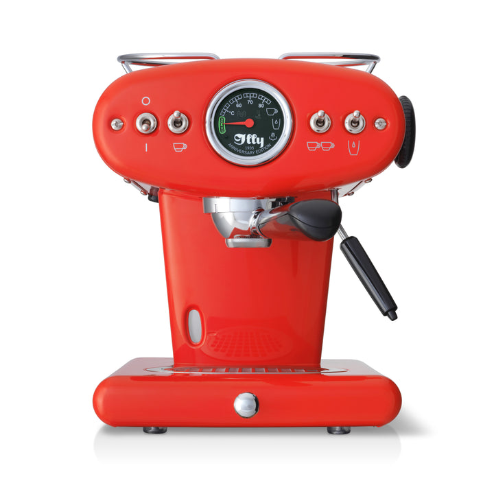 illy X1 Anniversary Rot - Maschine für gemahlenen Kaffee und E.S.E.-Pads