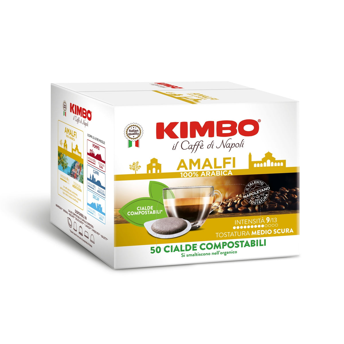 Frontansicht der Verpackung von Kimbo AMALFI.