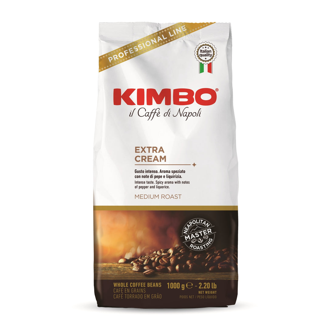 Kimbo EXTRA CREAM 1kg Bohnen