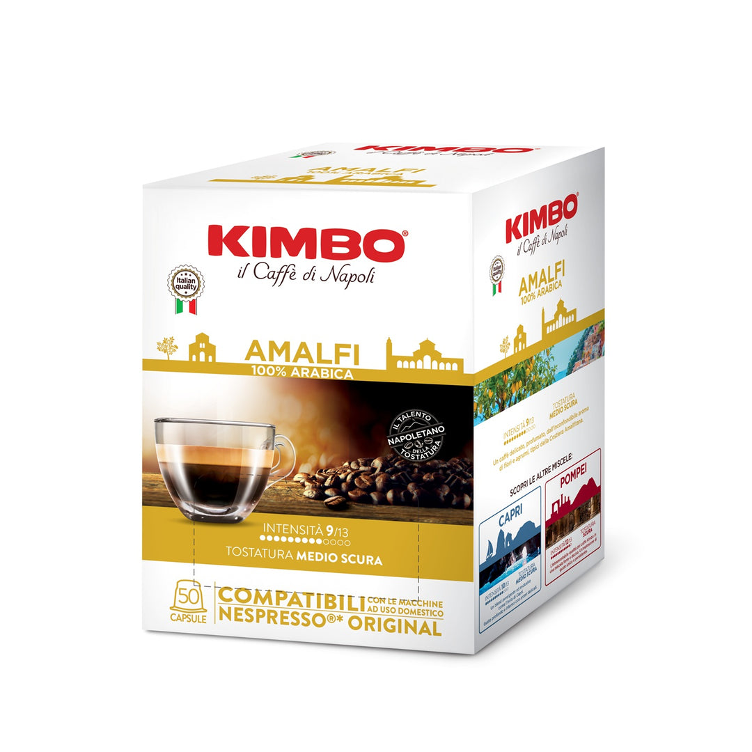 Kimbo Amalfi - Kapseln für Nespresso System 50 Stück a 5,4g