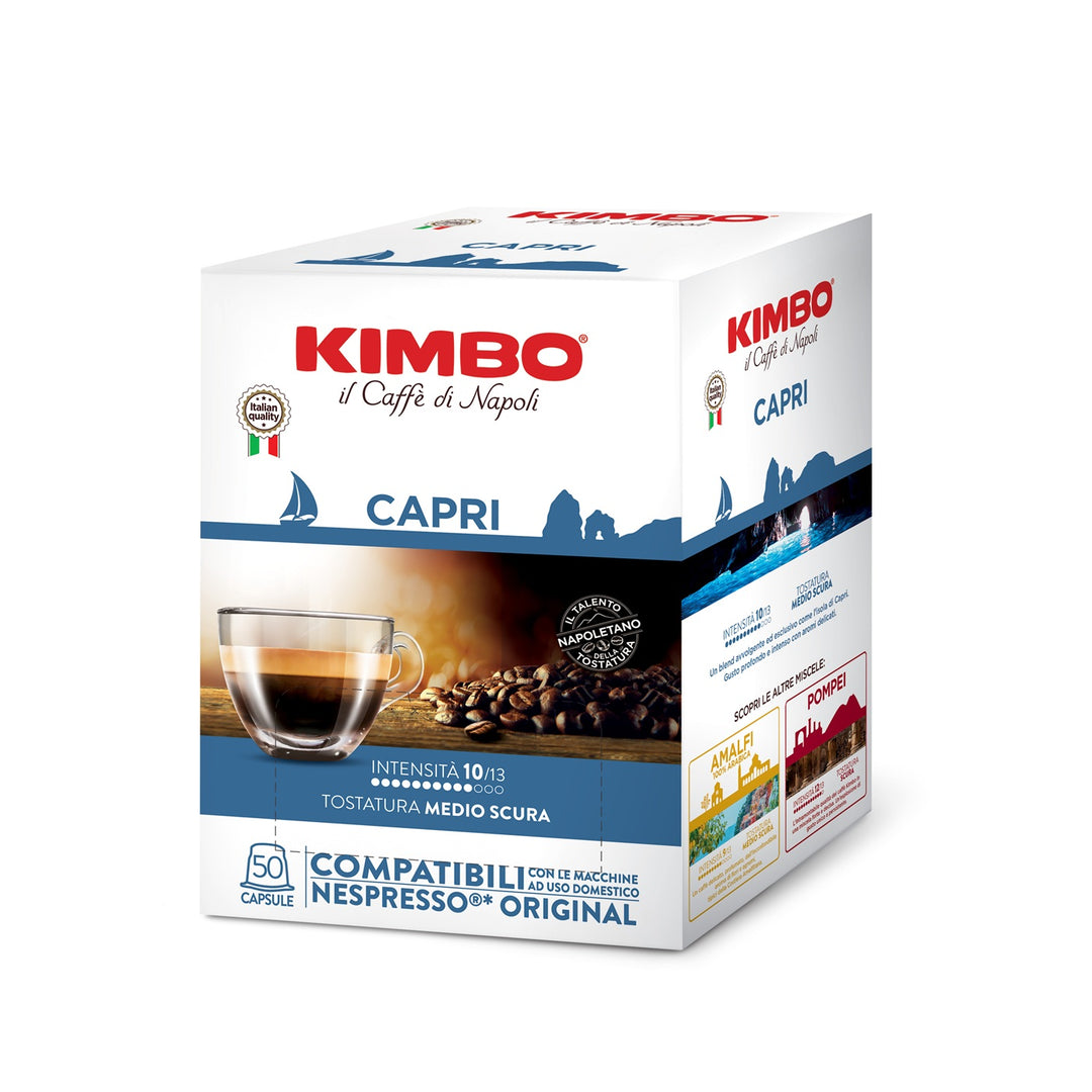 Kimbo Capri - Kapseln für Nespresso System 50 Stück a 5,4g