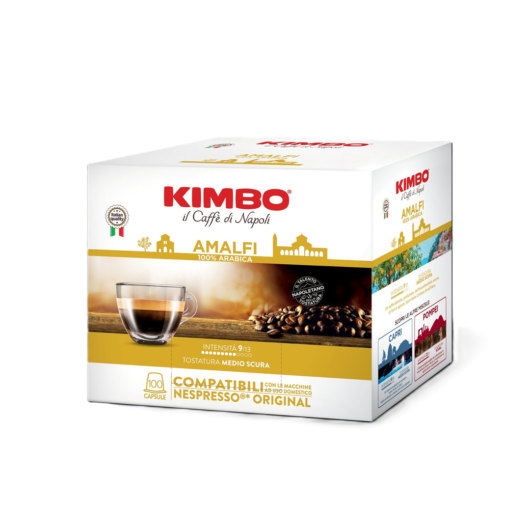 Kimbo Amalfi - Kapseln für Nespresso System 100 Stück a 5,4g