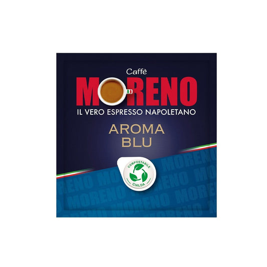 Frontansicht der Verpackung von Caffè Moreno AROMA BLU.