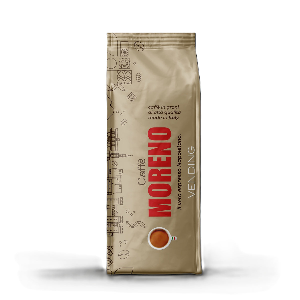 Frontansicht der Verpackung von Caffè Moreno CLASSICA.