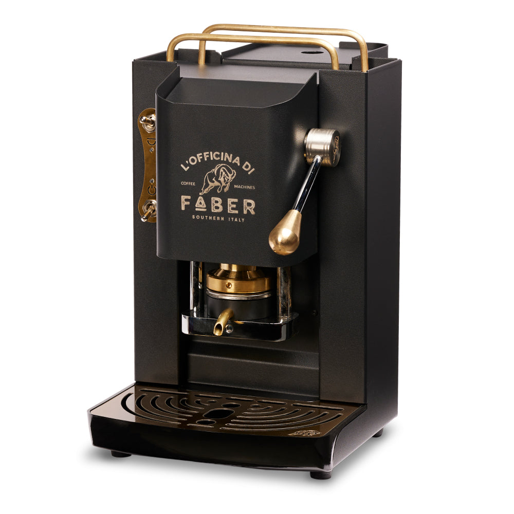 Faber Pro Deluxe Mat Black ESE Pad Espressomaschine