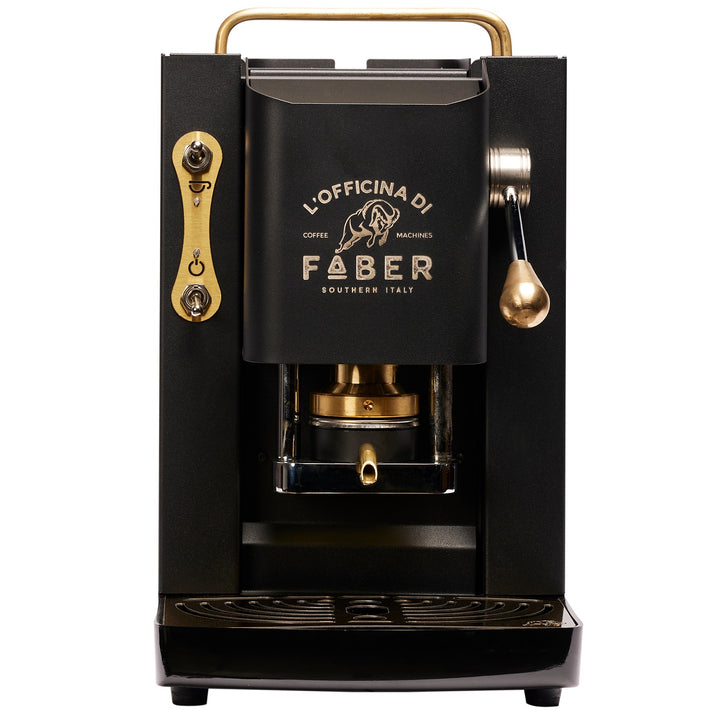 Faber Pro Deluxe Mat Black ESE Pad Espressomaschine