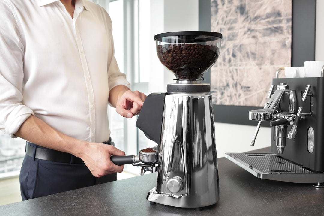 Fiorenzato AllGround Kaffeemühle Chromegehäuse schwarz, 230V EU